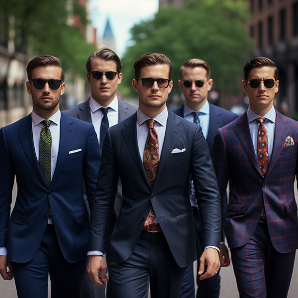 Light blue shirt navy suit store