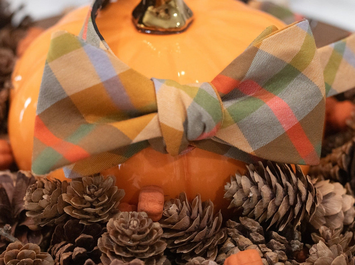Autumn Plaid Cotton Bow Tie High Cotton