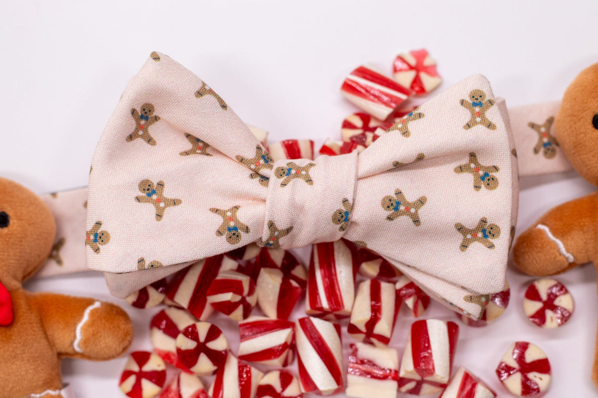 Gingerbread Man Cotton Bow Tie High Cotton