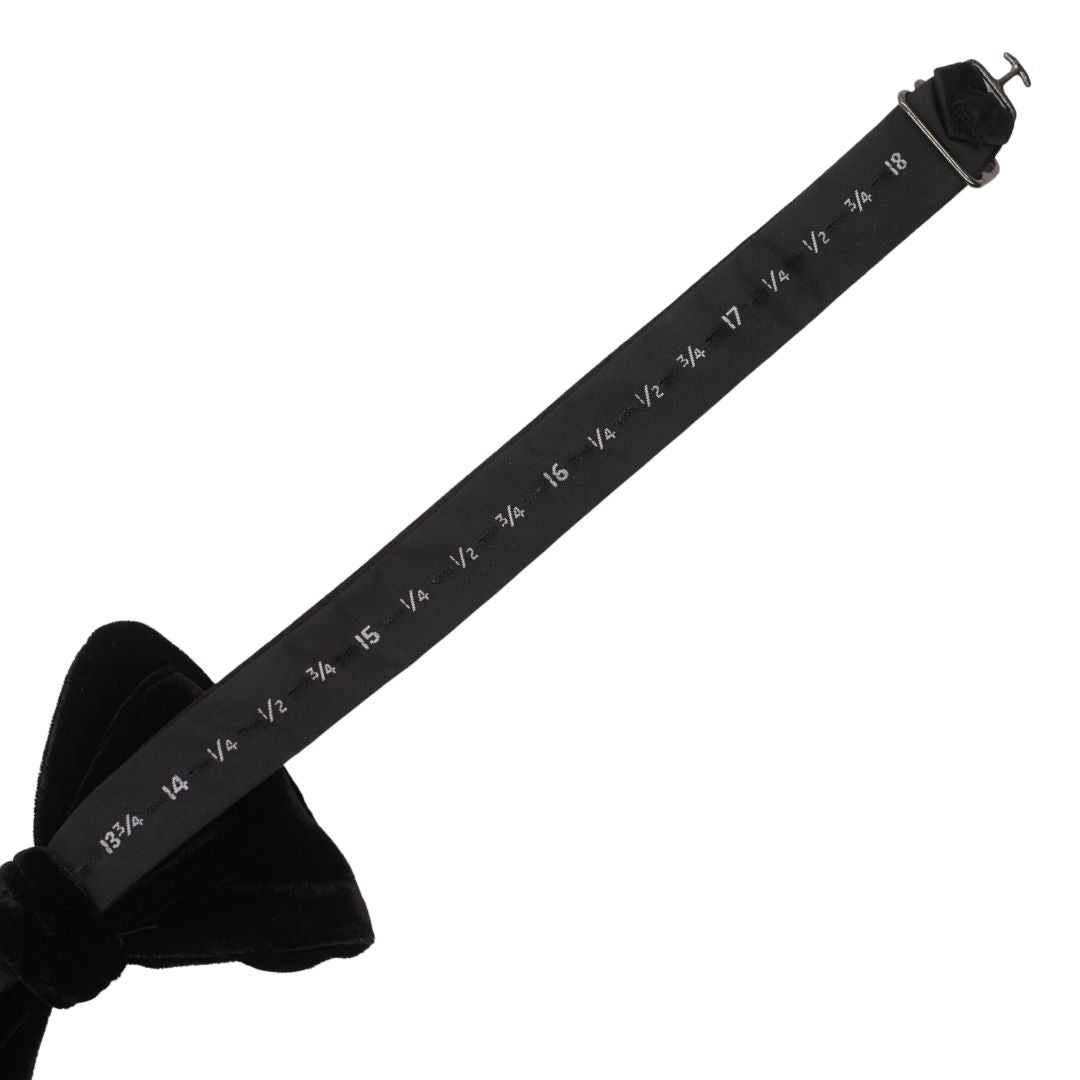 Black Velvet Pre-Tied Bow Tie High Cotton Ties