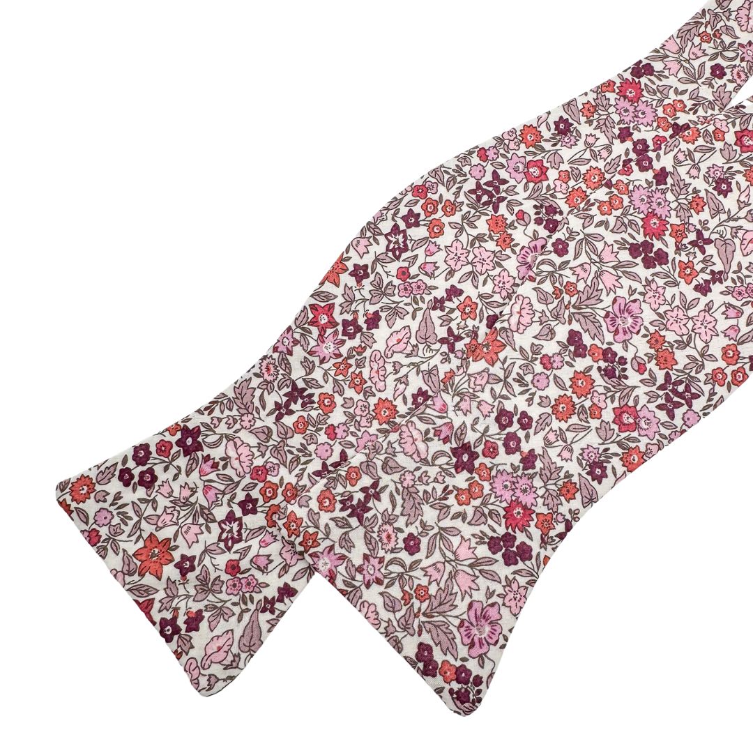 Burgundy Blossom Bliss Bow Tie High Cotton