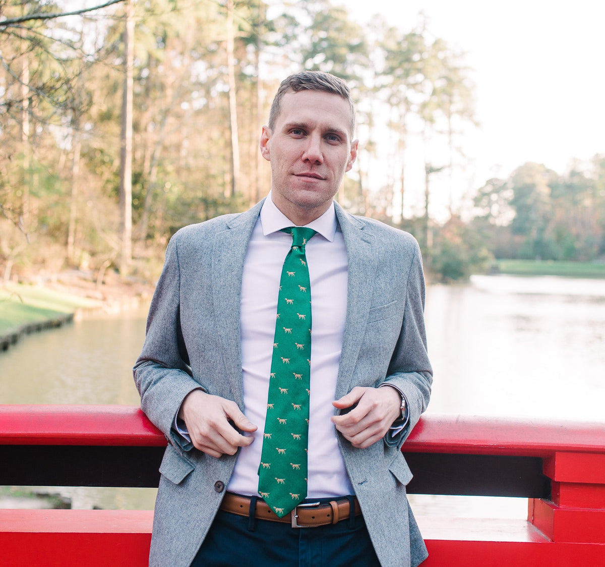 Good Boy Necktie - Kelly High Cotton