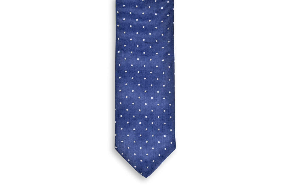 Classic Navy Dot Necktie
