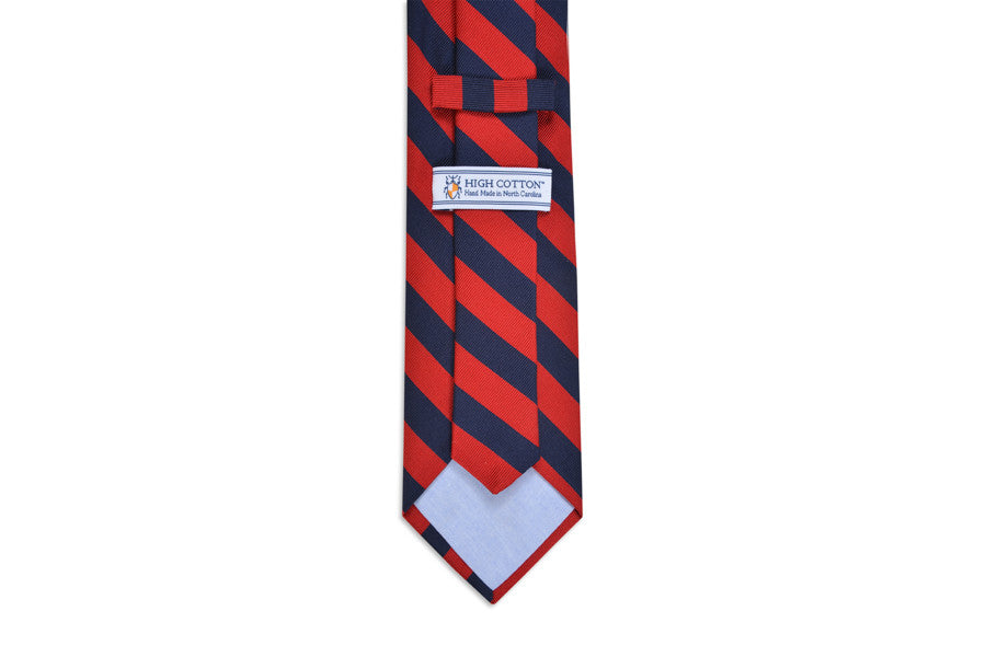 All American Stripe Necktie - Red and Navy