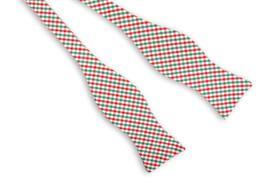 Christmas Tattersall Bow Tie High Cotton Ties