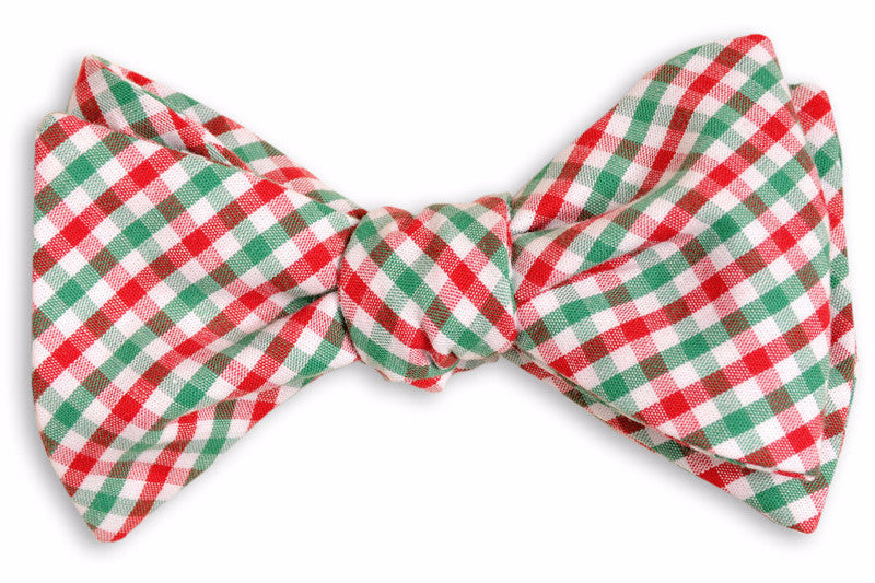 Christmas Tattersall Bow Tie