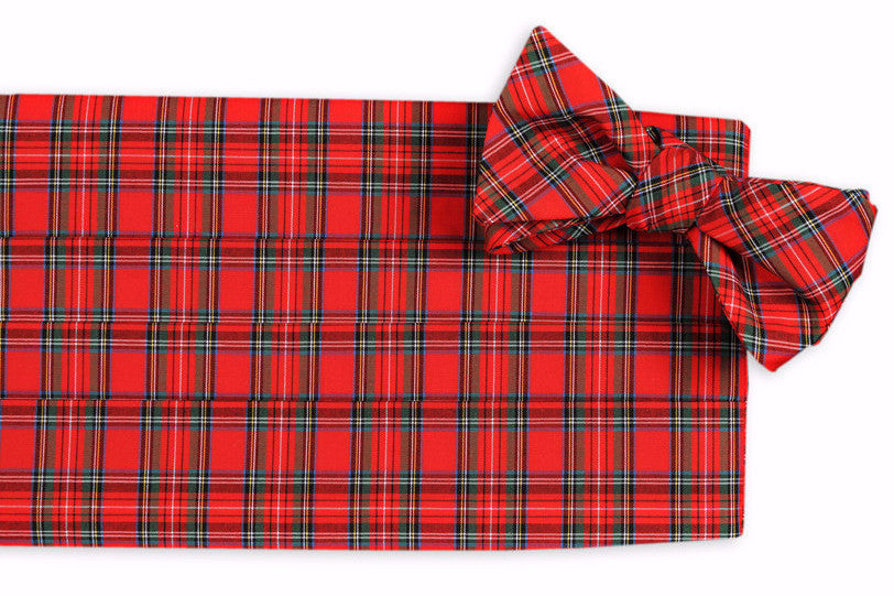 MacIntosh Tartan Cummerbund Set High Cotton Ties