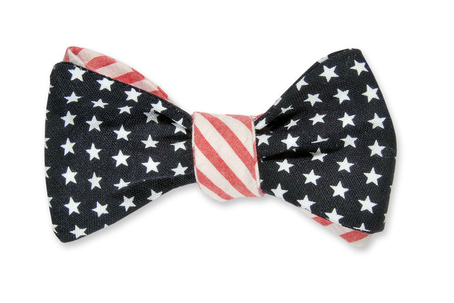 Stars & Stripes Reversible Bow Tie High Cotton Ties