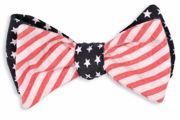 Stars & Stripes Reversible Bow Tie High Cotton Ties