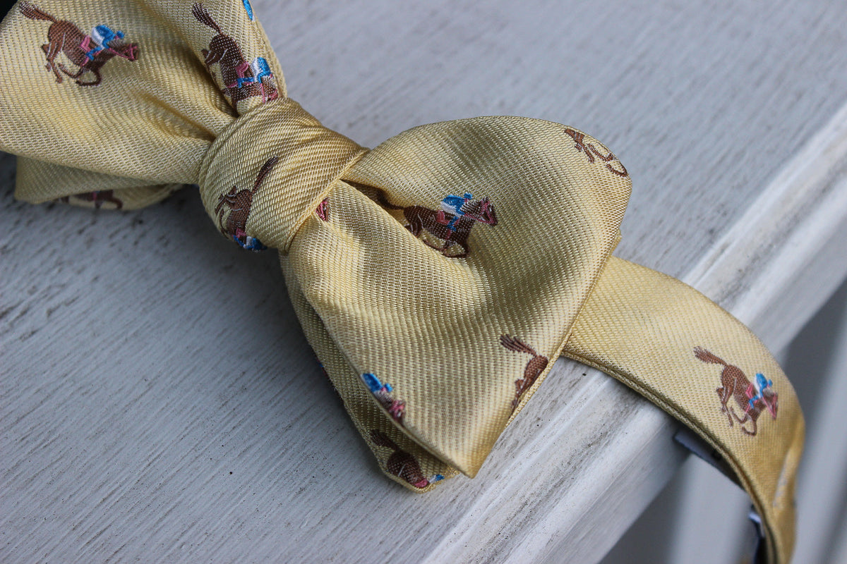Cocky Jockey Bow Tie - Yellow High Cotton