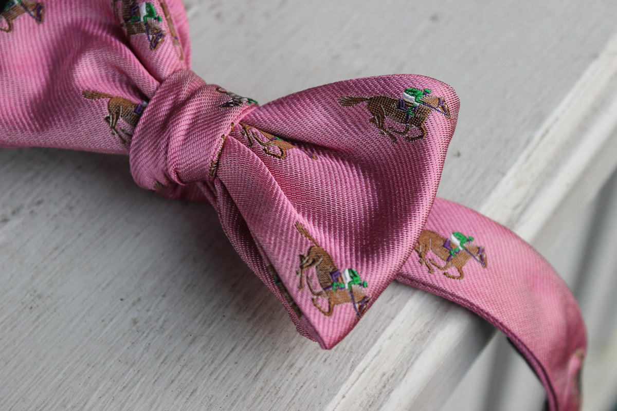 Cocky Jockey Bow Tie - Pink