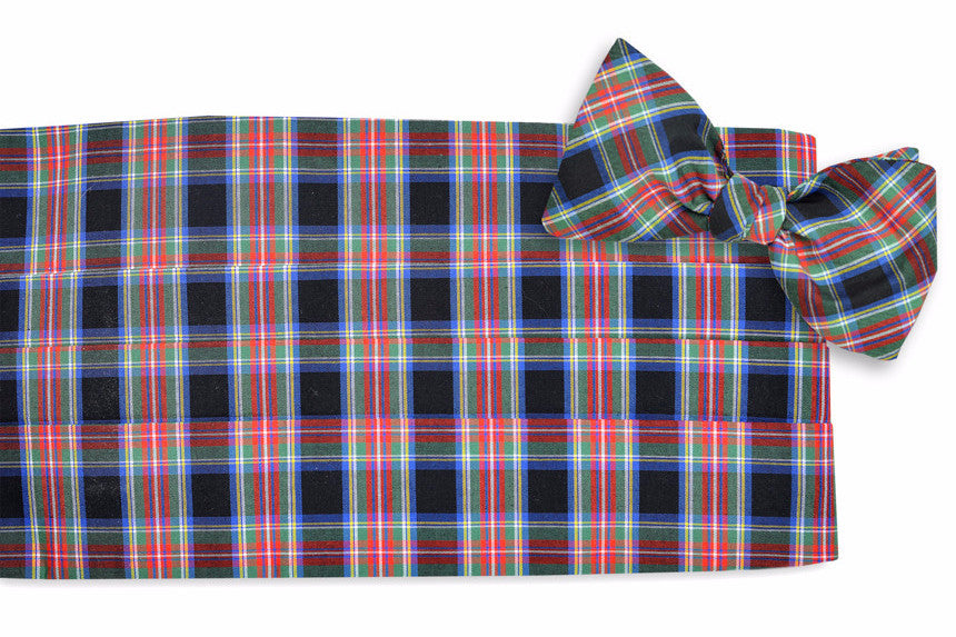 McMillan Tartan Cummerbund Set High Cotton Ties
