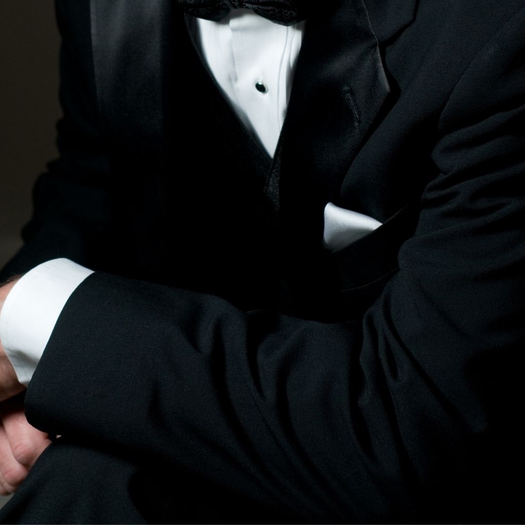 White Silk Pocket Square High Cotton