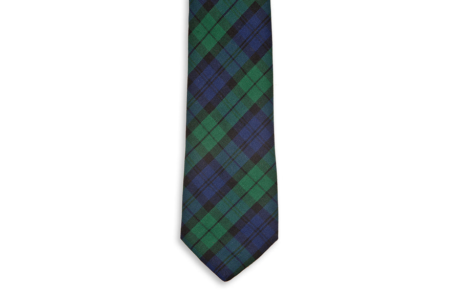 Black Watch Tartan Necktie High Cotton
