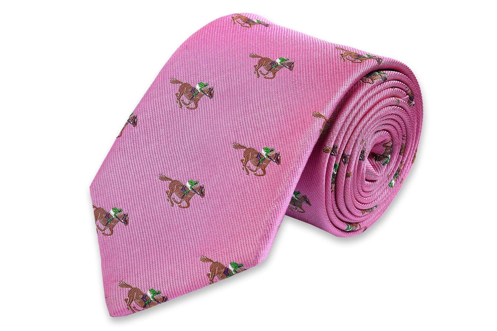 Cocky Jockey Necktie - Pink High Cotton