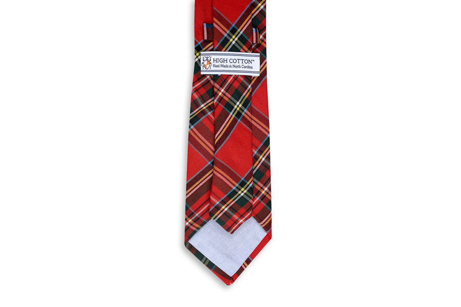 Cocoa and Mistletoe Necktie High Cotton Ties
