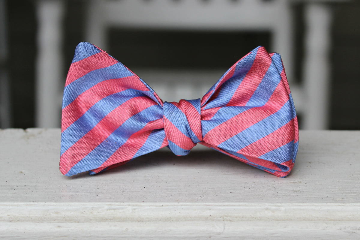 Low Country Boil Pink &amp; Blue Bow Tie