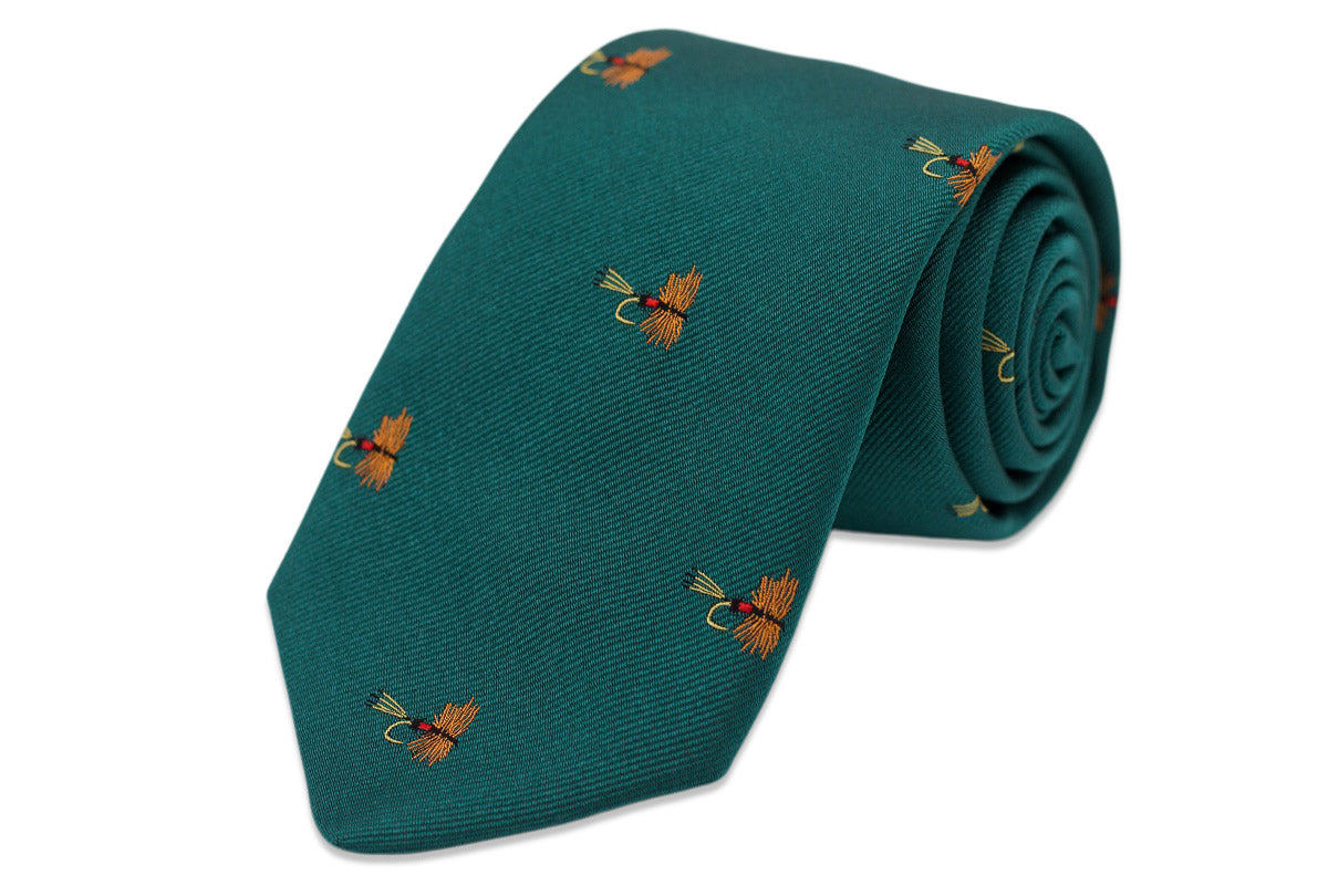 Emerald Trout Fly Necktie