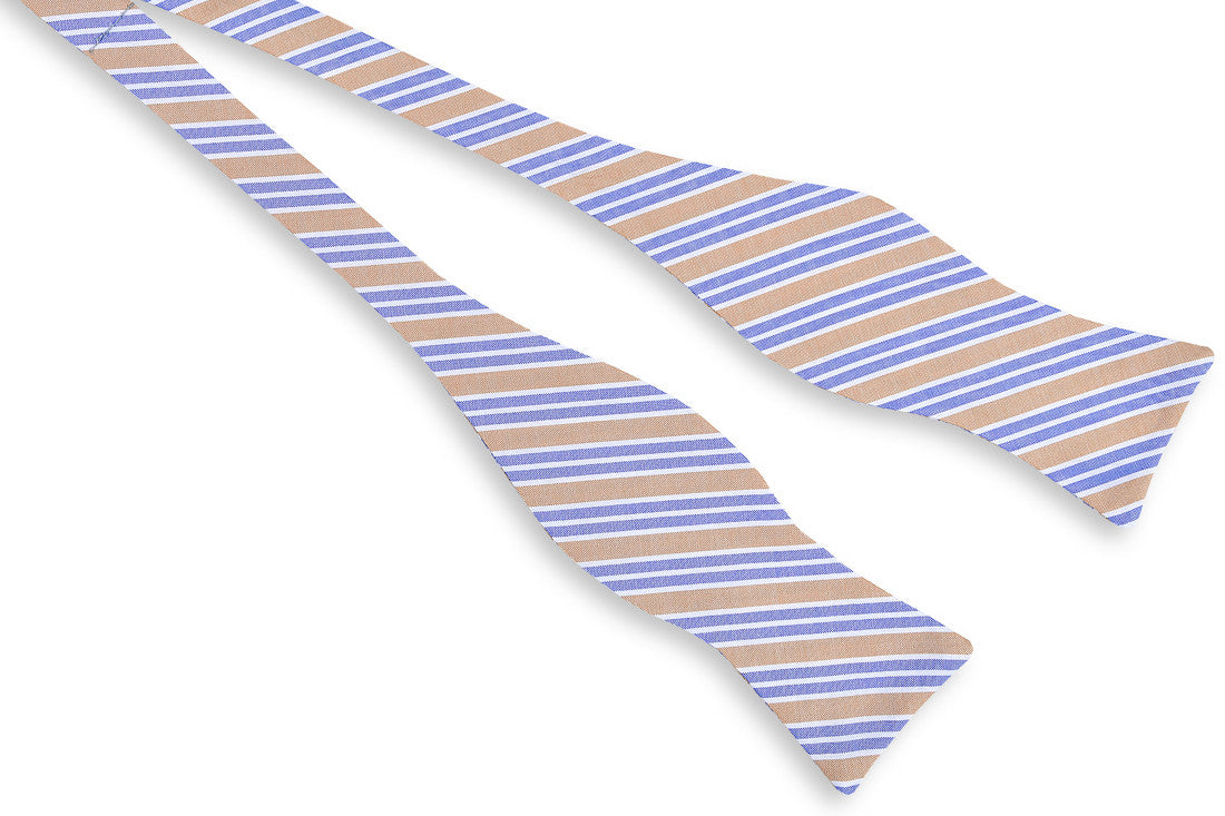 Front Porch Stripe Bow Tie - Honeysuckle