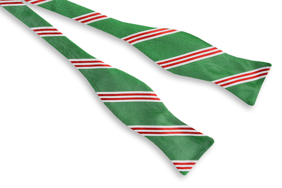 Holly Stripe Bow Tie High Cotton