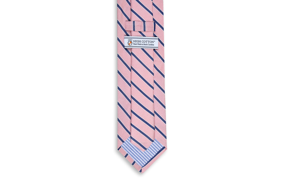 Julep Stripe Necktie - Rose High Cotton Ties