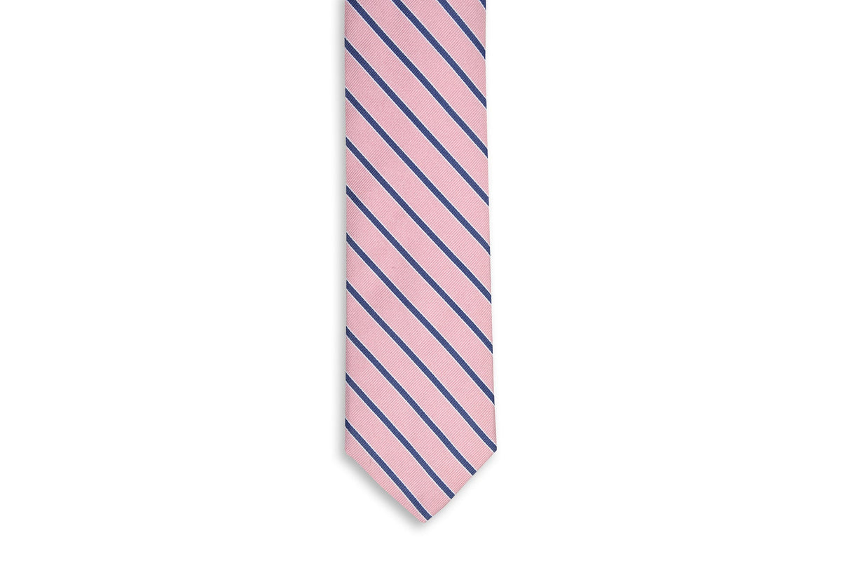 Julep Stripe Necktie - Rose High Cotton Ties