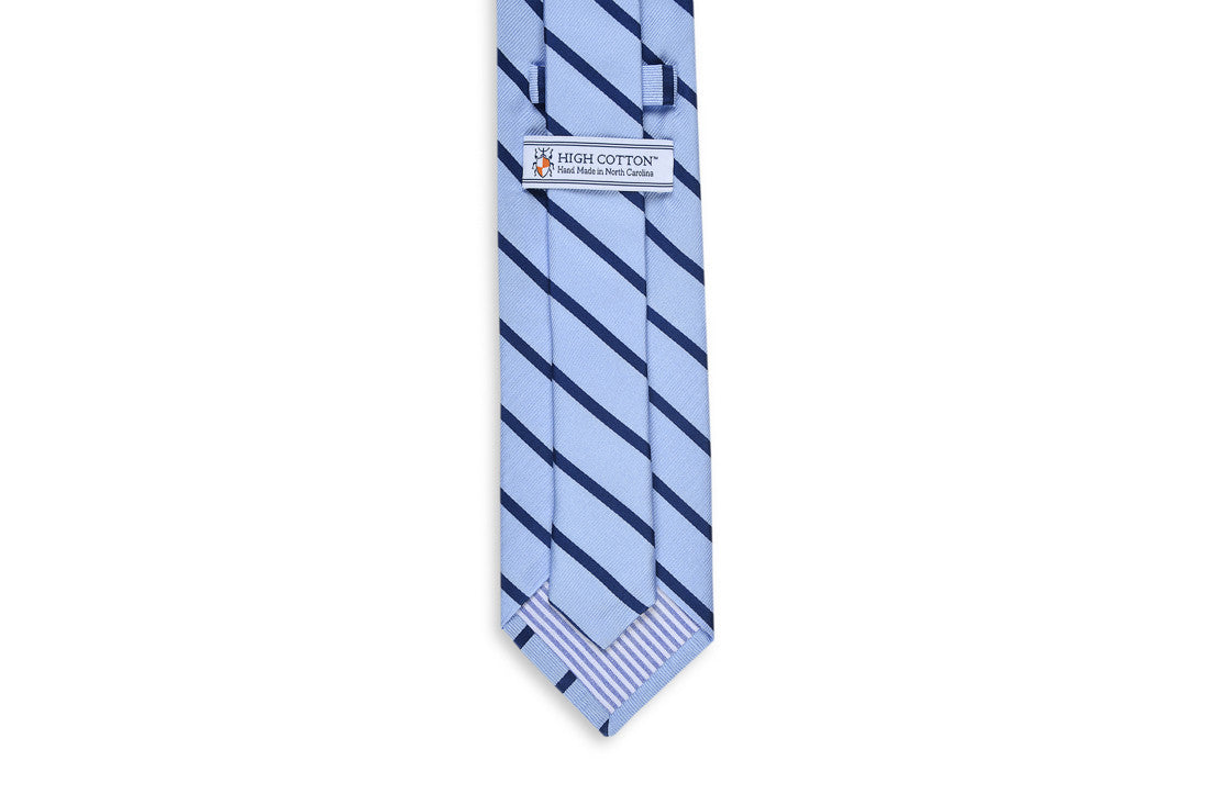 Seaside Stripe Necktie - Blue High Cotton Ties