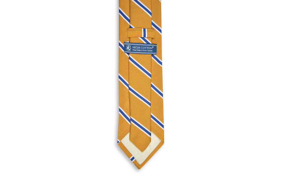 Noble Stripe Necktie - Gold High Cotton Ties