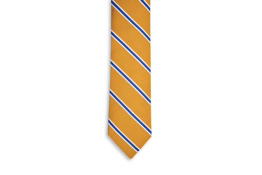 Noble Stripe Necktie - Gold High Cotton Ties