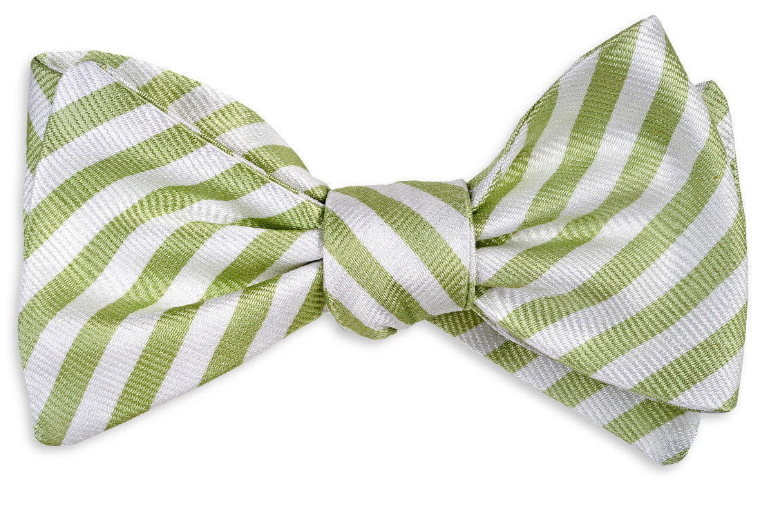 Oyster Roast Stripe Bow Tie - Marsh High Cotton