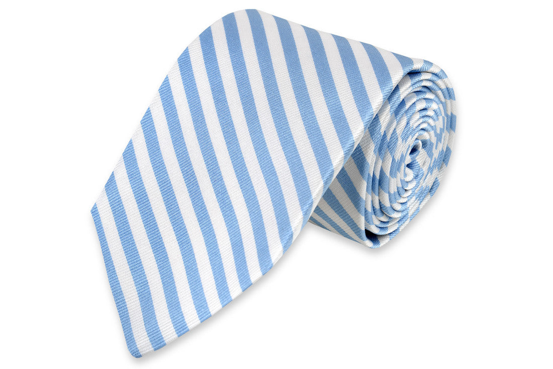 Oyster Roast Stripe Necktie - Carolina