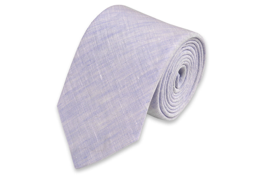 Sea Island Linen Necktie - Sky High Cotton Ties