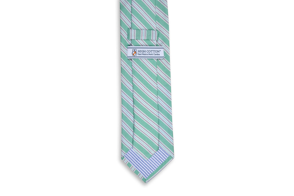 Spinnaker Stripe Necktie - Bermuda High Cotton Ties