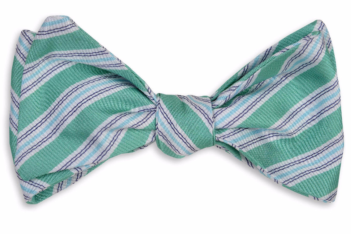 Spinnaker Stripe Bow Tie - Bermuda High Cotton