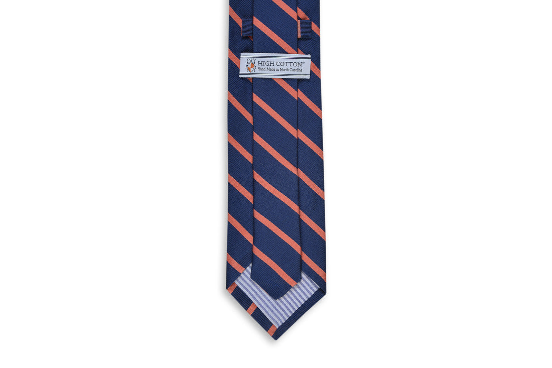 Sunday Brunch Stripe Necktie - Coral High Cotton Ties