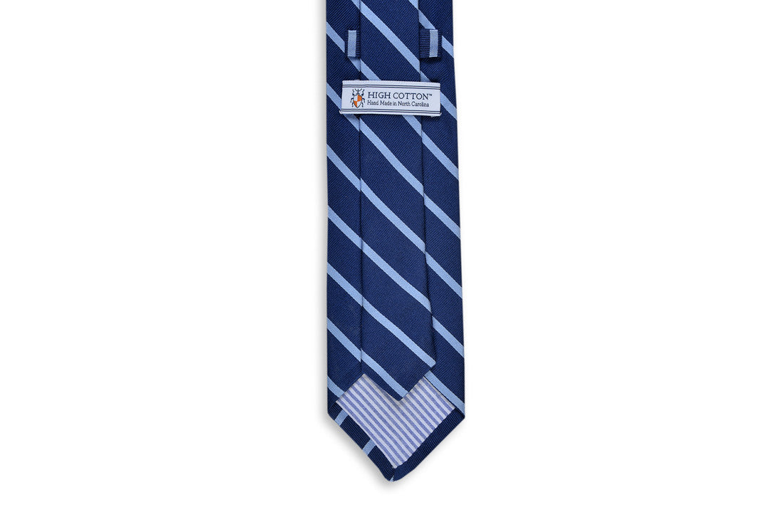 Sunday Brunch Stripe Necktie - Light Blue High Cotton Ties