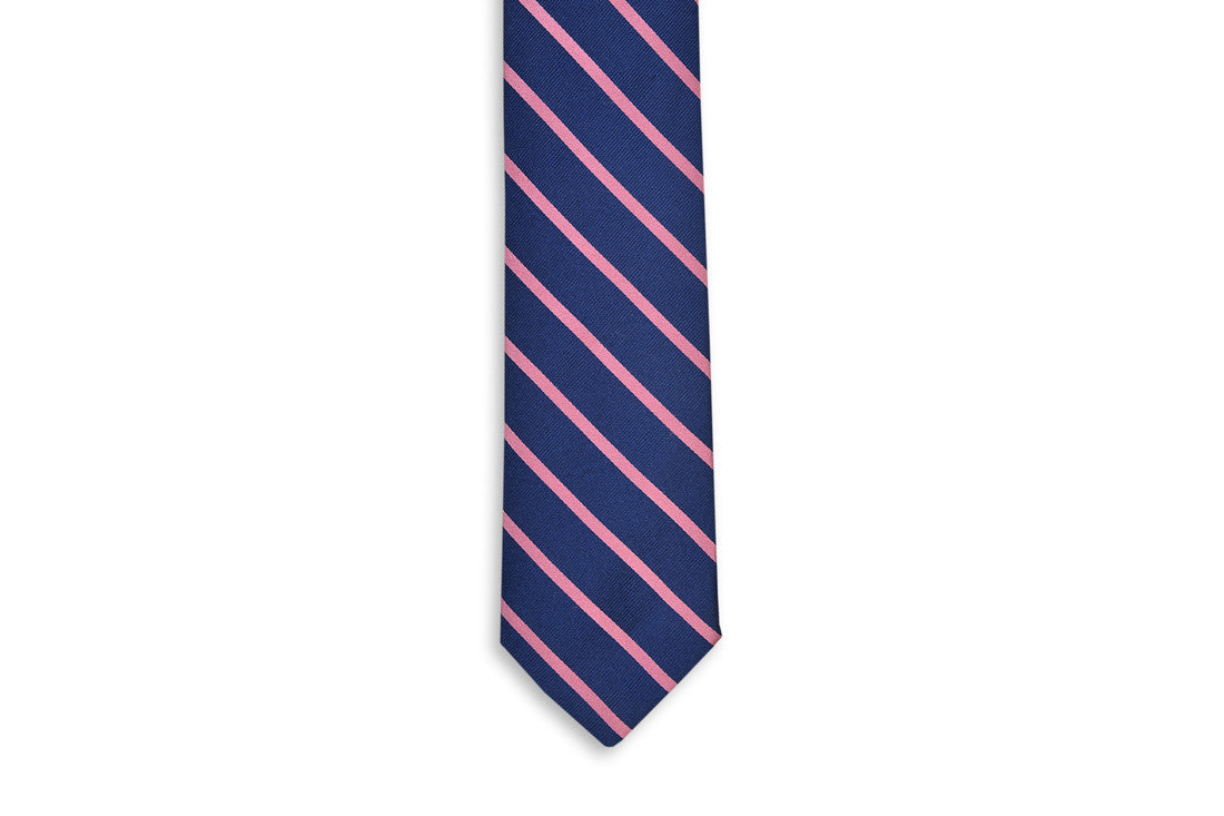 Sunday Brunch Stripe Necktie - Pink High Cotton Ties