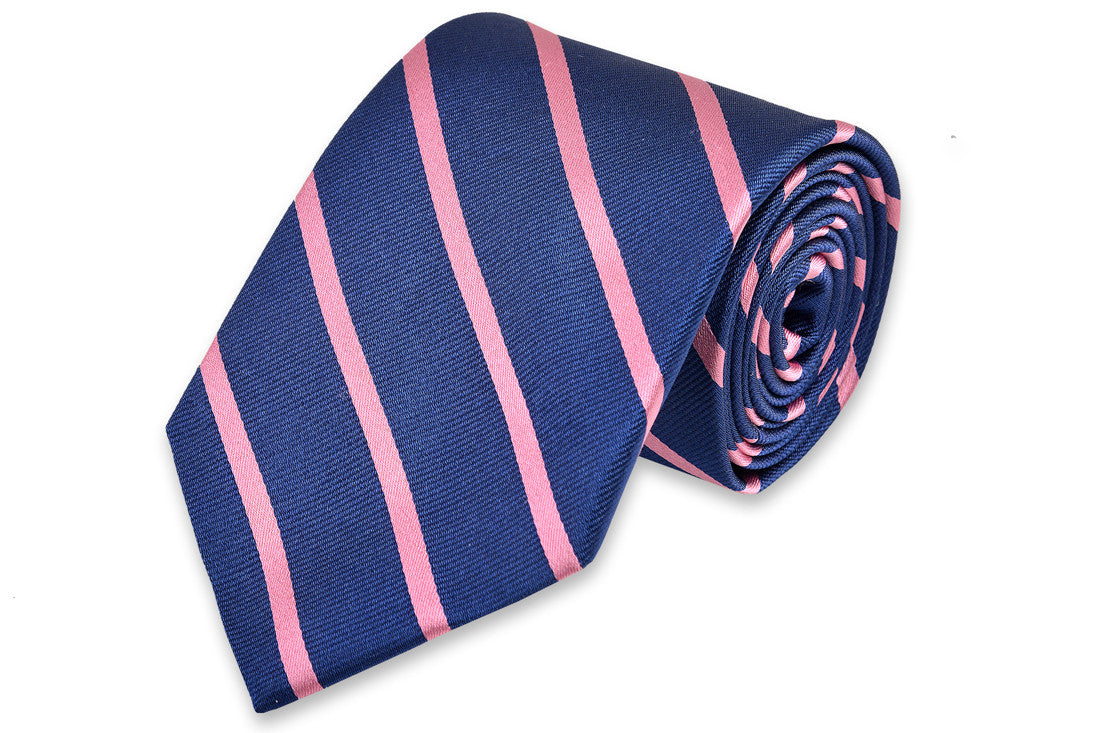 Sunday Brunch Stripe Necktie - Pink High Cotton Ties