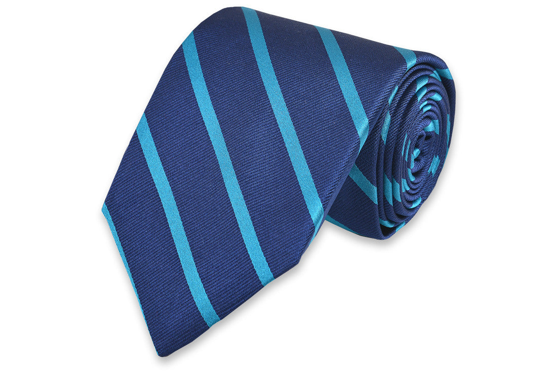 Sunday Brunch Stripe Necktie - Teal