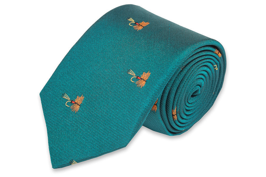 Cascade Trout Fly Necktie High Cotton