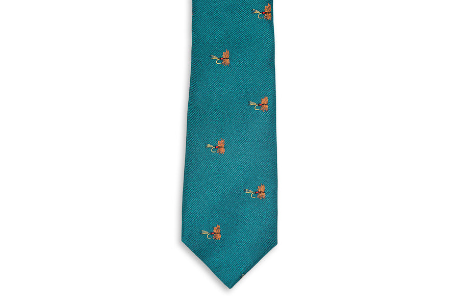 Cascade Trout Fly Necktie High Cotton