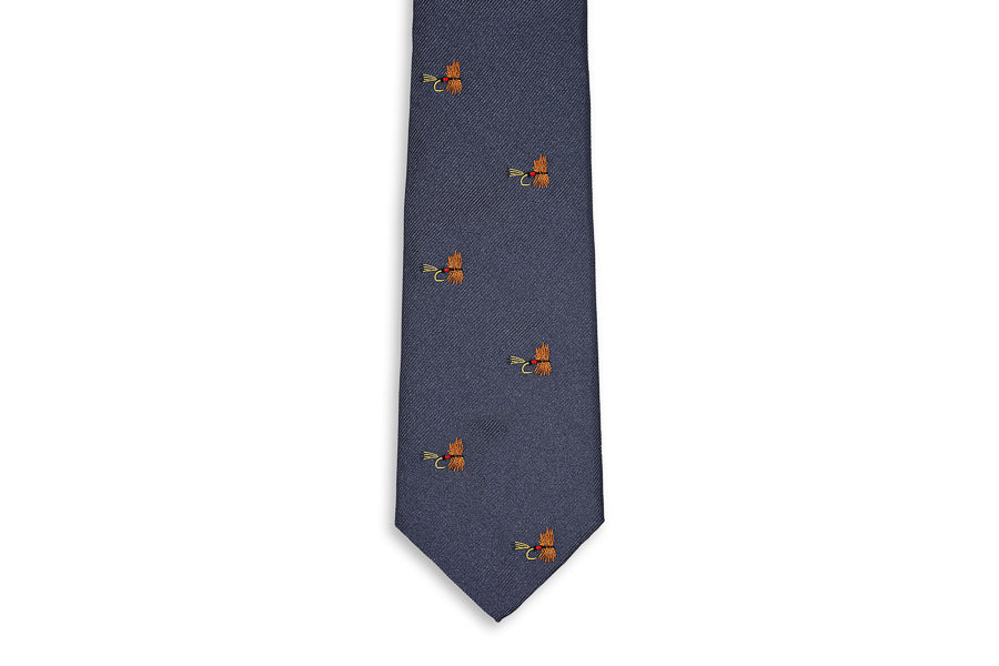 Stream Trout Fly Necktie High Cotton