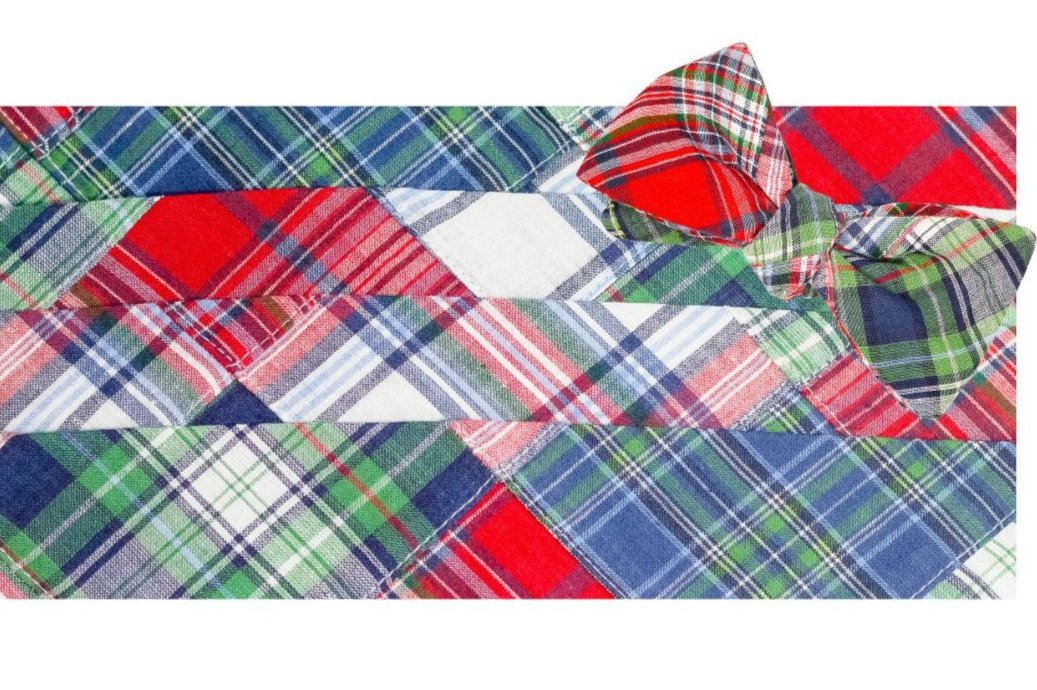 Christmas Patchwork Cummberbund and Bow Tie Set High Cotton