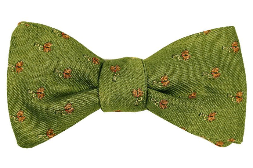Moss Trout Fly Bow Tie - High Cotton