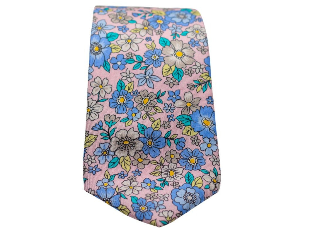 Garden Party Floral Necktie - Pink