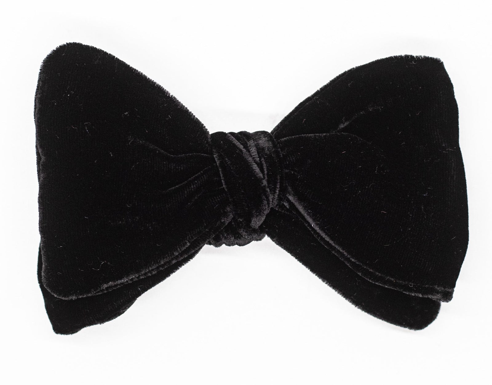 Black Velvet Pre-Tied Bow Tie High Cotton Ties