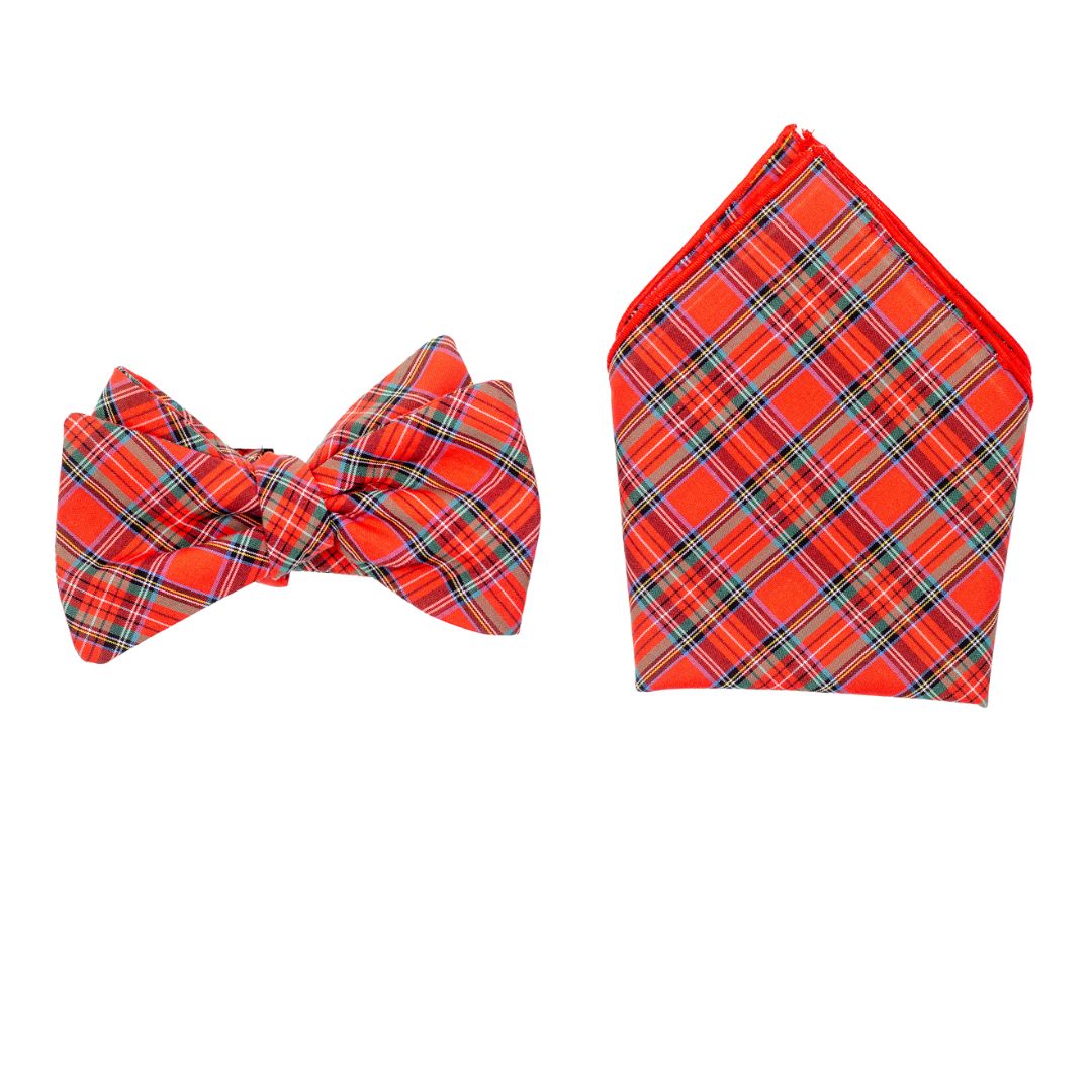 MacIntosh Bow Tie and Pocket Square High Cotton