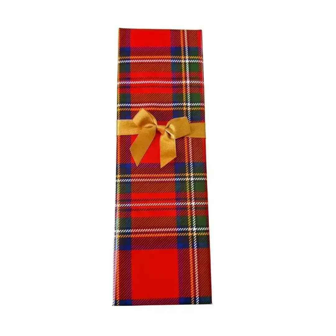 Cardinal Green Tie + Tartan Pocket Square High Cotton