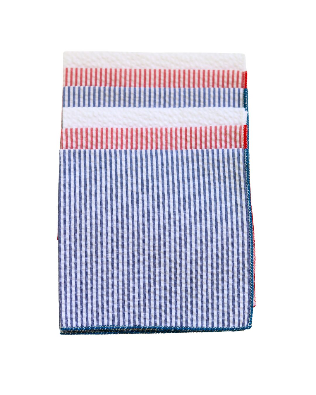Independence Mix Seersucker Cocktail Napkins | Set of 6 - High Cotton