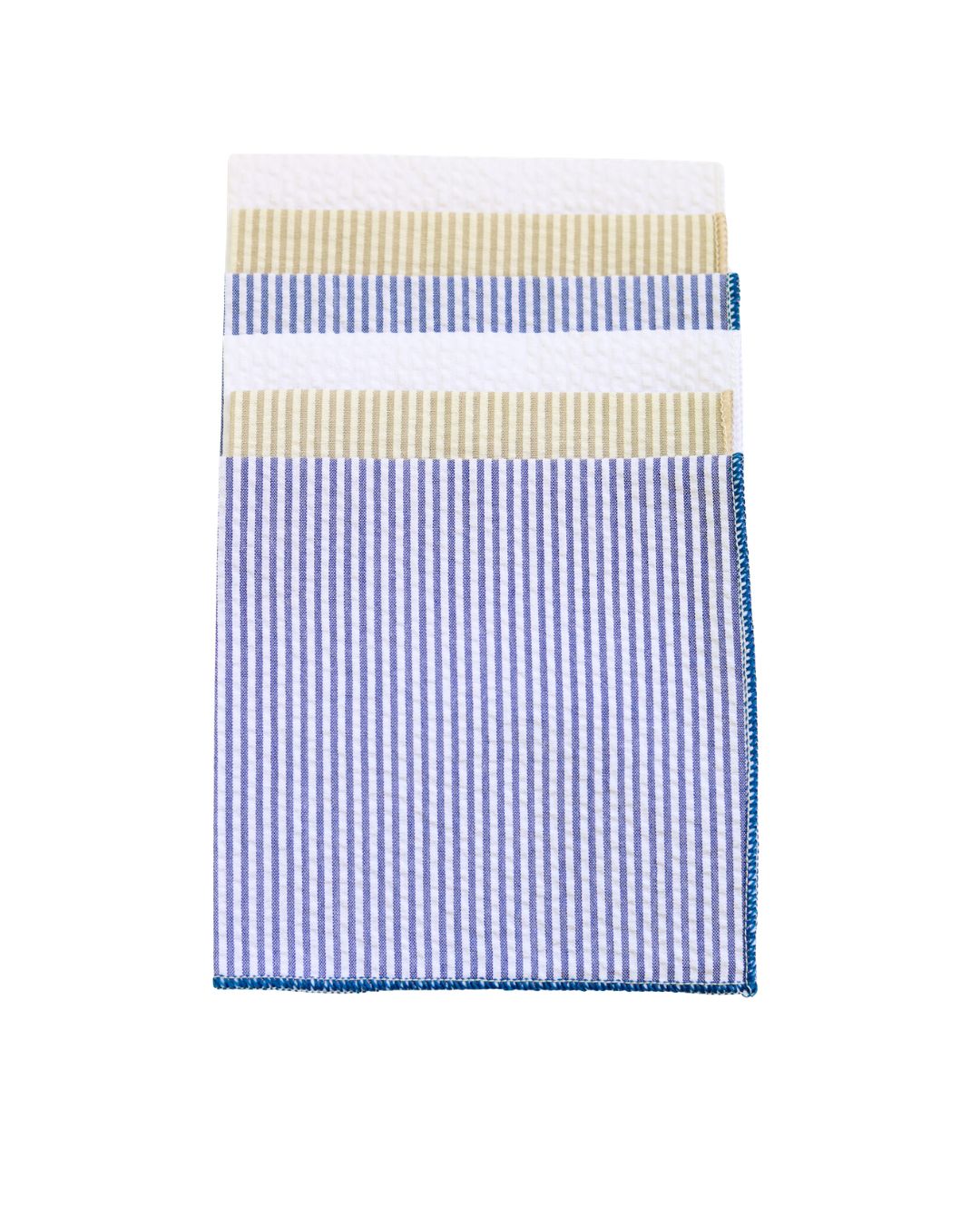 Classic Mix Seersucker Cocktail Napkins | Set of 6